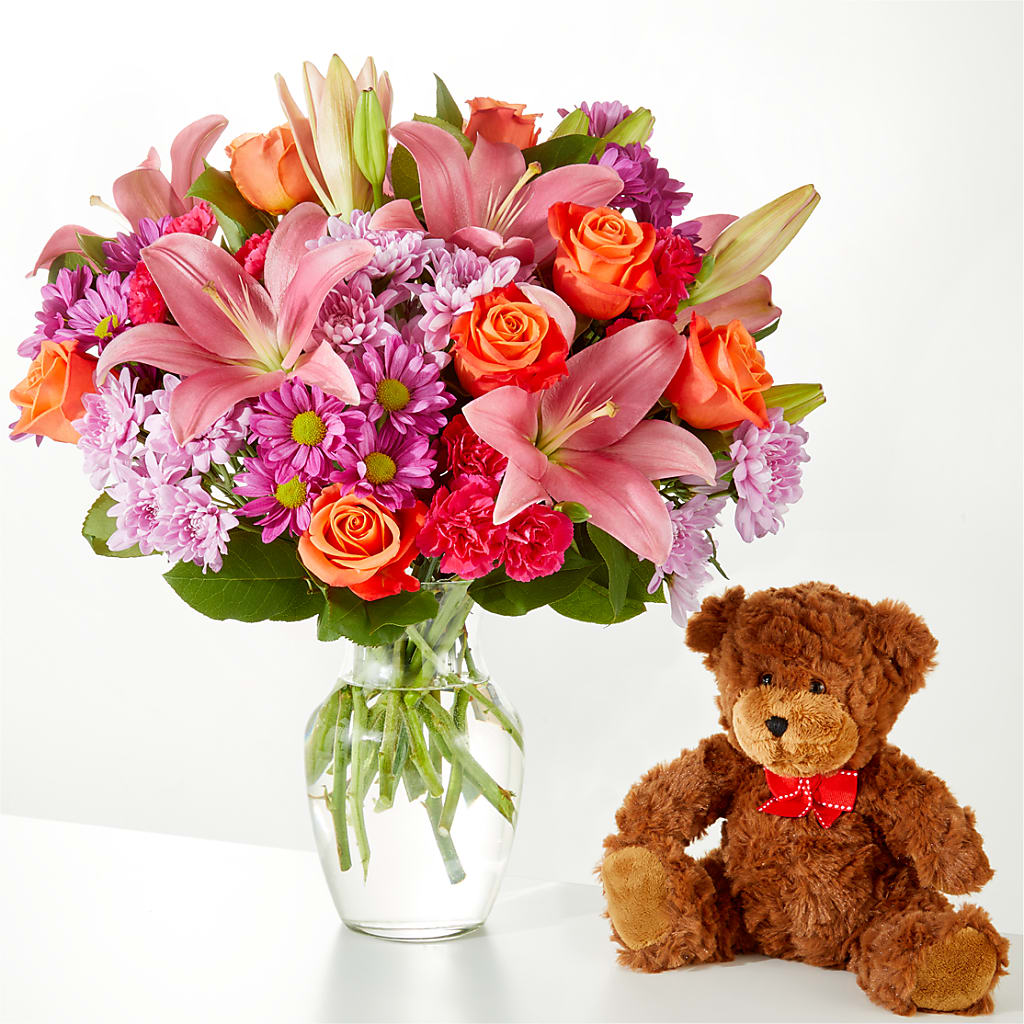 One and Only Bouquet and Bear Bundle – FLOWERS & FAIRYTALES, Pittsburgh PA