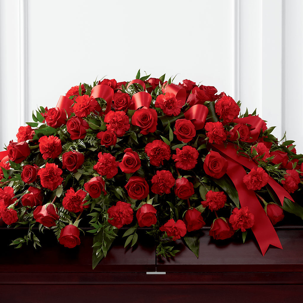 Tribute of Life Casket Spray – FLOWERS & FAIRYTALES, Pittsburgh PA