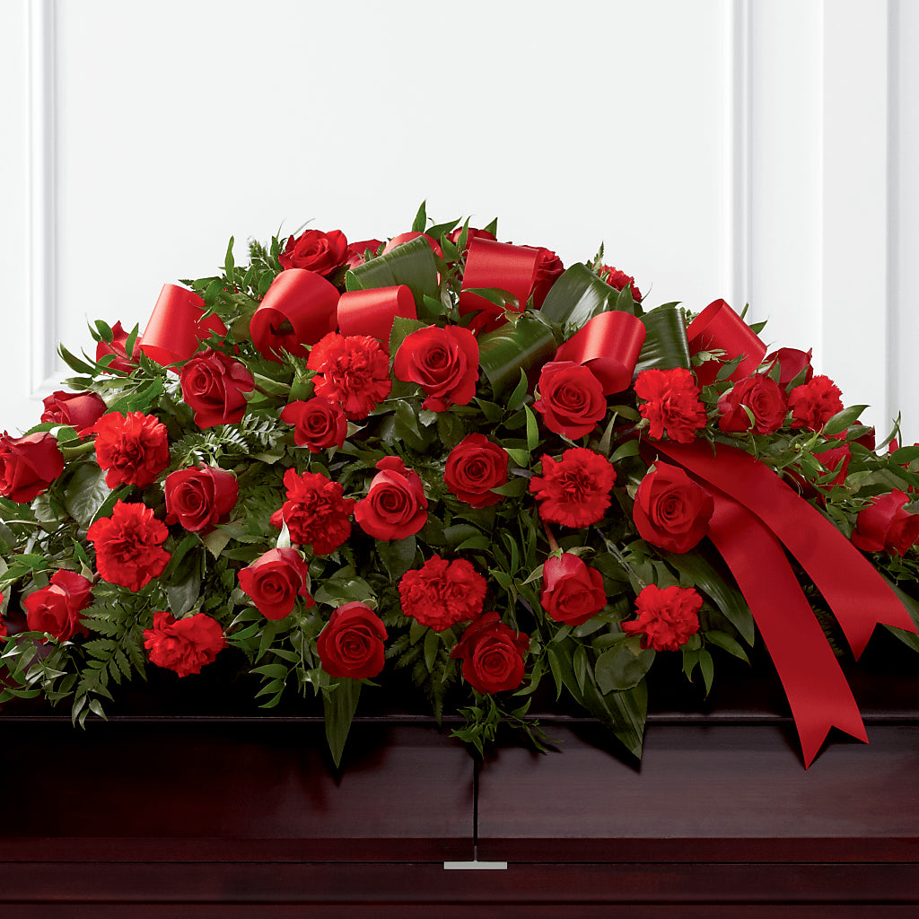 Tribute of Life Casket Spray – FLOWERS & FAIRYTALES, Pittsburgh PA