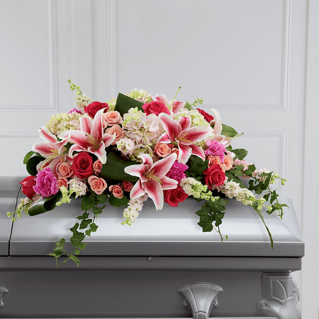 Splendid Grace Casket Spray – FLOWERS & FAIRYTALES, Pittsburgh PA