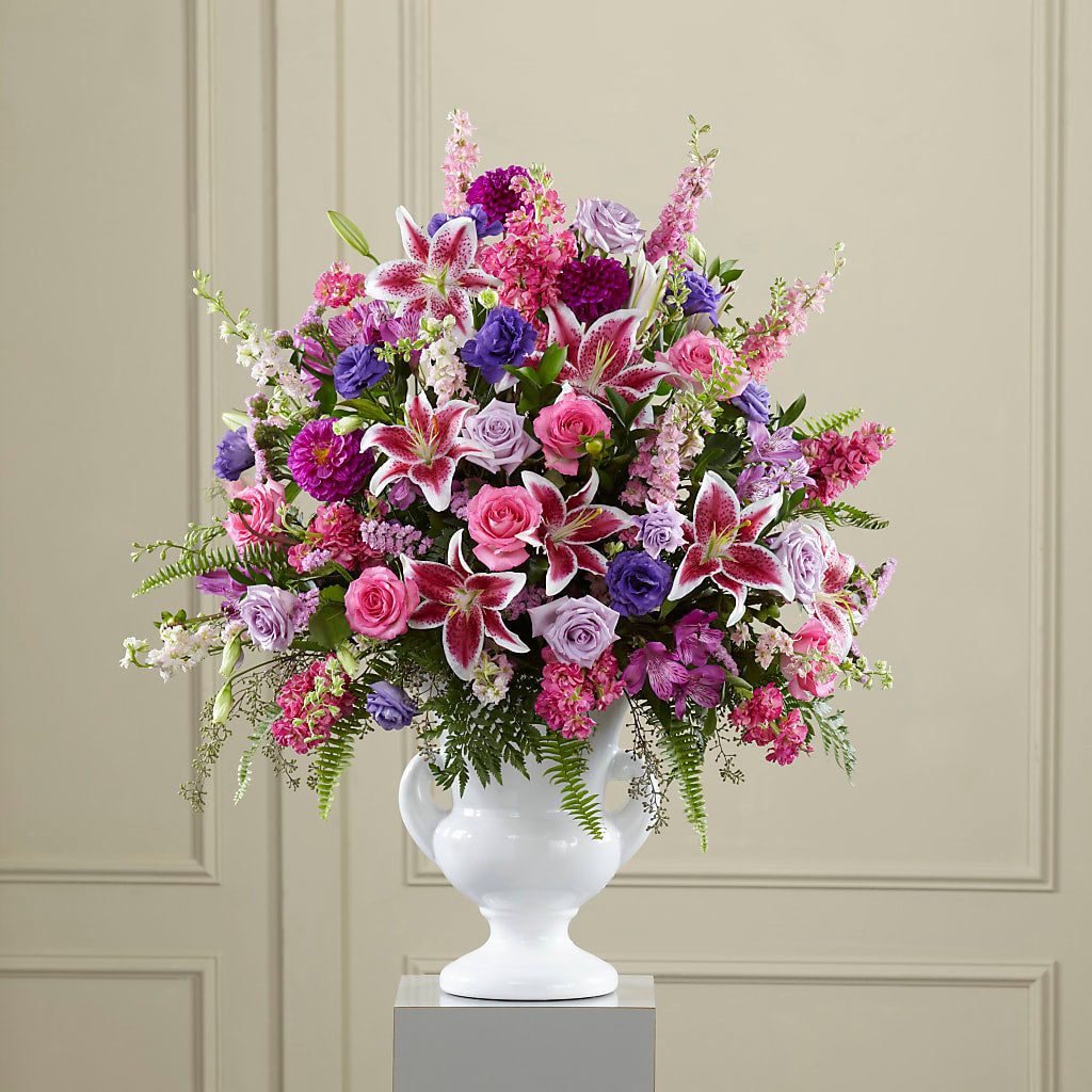 Peaceful Tribute Arrangement – FLOWERS & FAIRYTALES, Pittsburgh PA