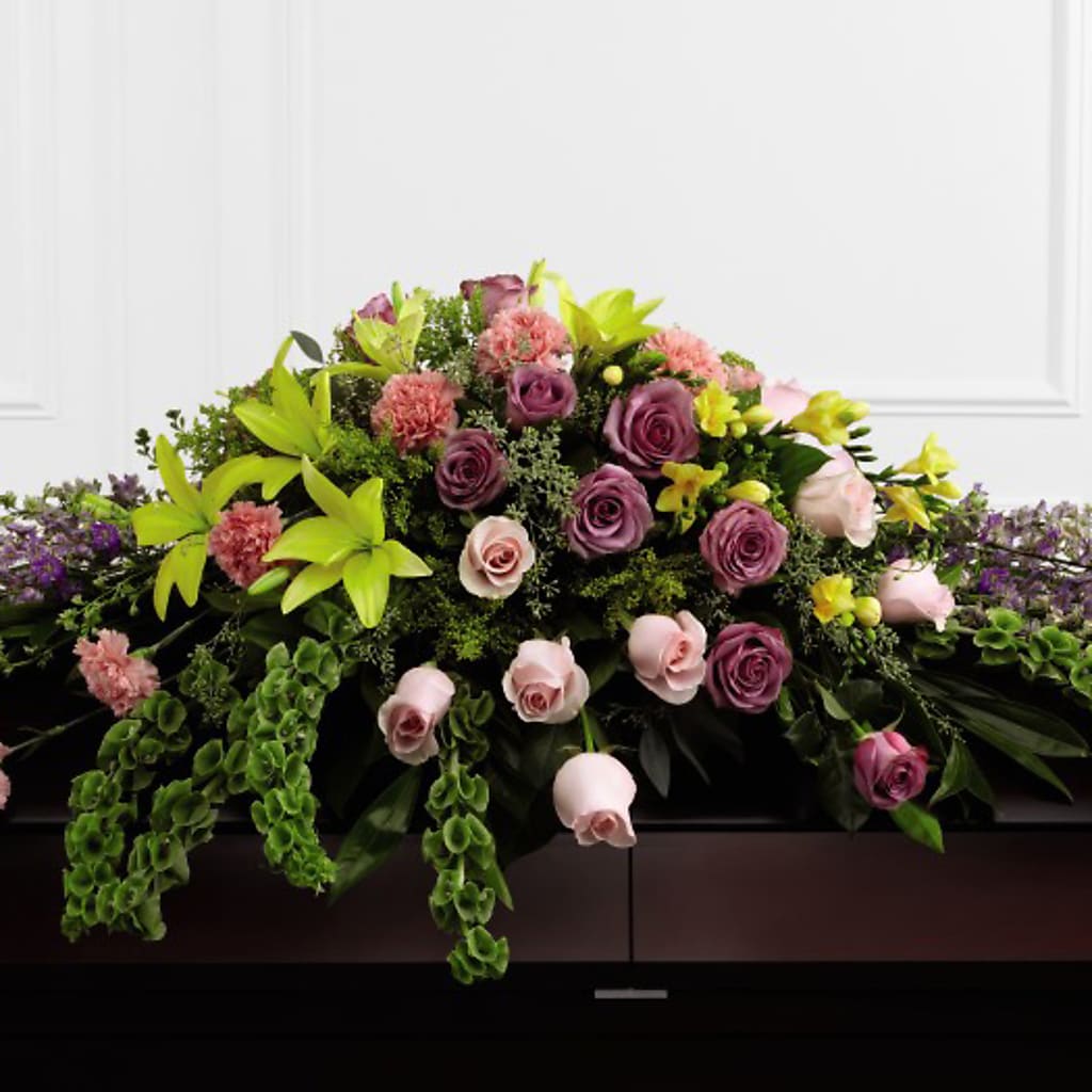 Forever Beloved Casket Spray – FLOWERS & FAIRYTALES, Pittsburgh PA