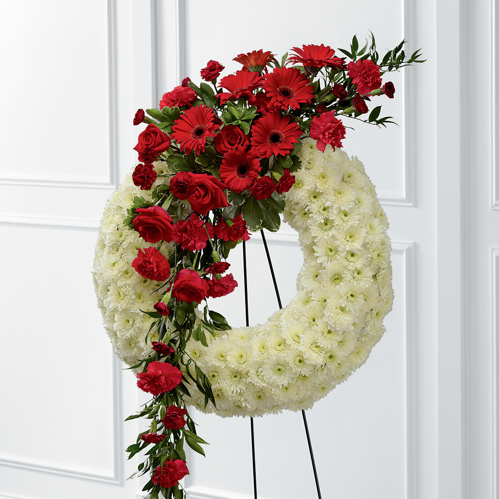 Graceful Tribute Wreath – FLOWERS & FAIRYTALES, Pittsburgh PA