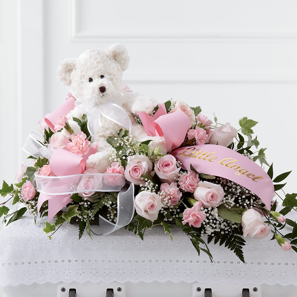 Touch of Sympathy Casket Spray – FLOWERS & FAIRYTALES, Pittsburgh PA