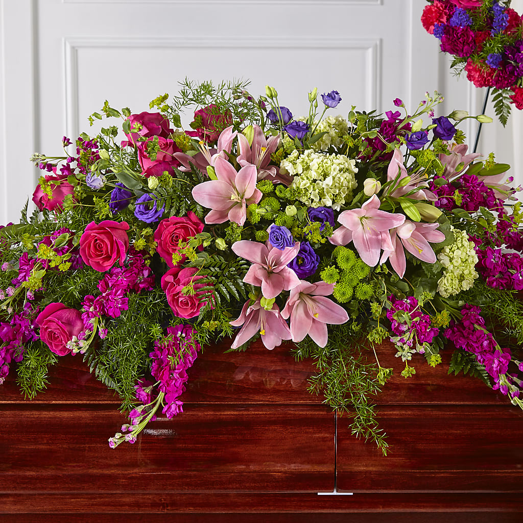 Radiant Tribute Casket Spray – FLOWERS & FAIRYTALES, Pittsburgh PA