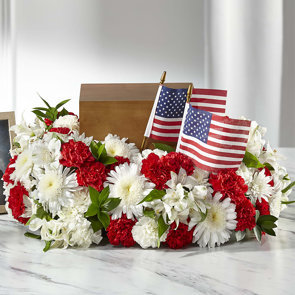 Spirit of Patriotism Cremation Adornment – FLOWERS & FAIRYTALES, Pittsburgh PA