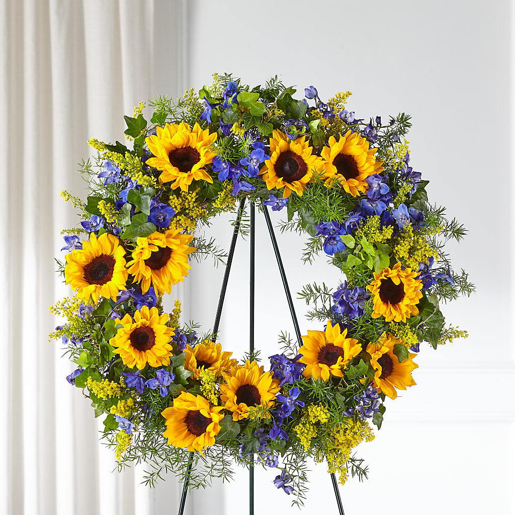 Bright Rays Wreath – FLOWERS & FAIRYTALES, Pittsburgh PA