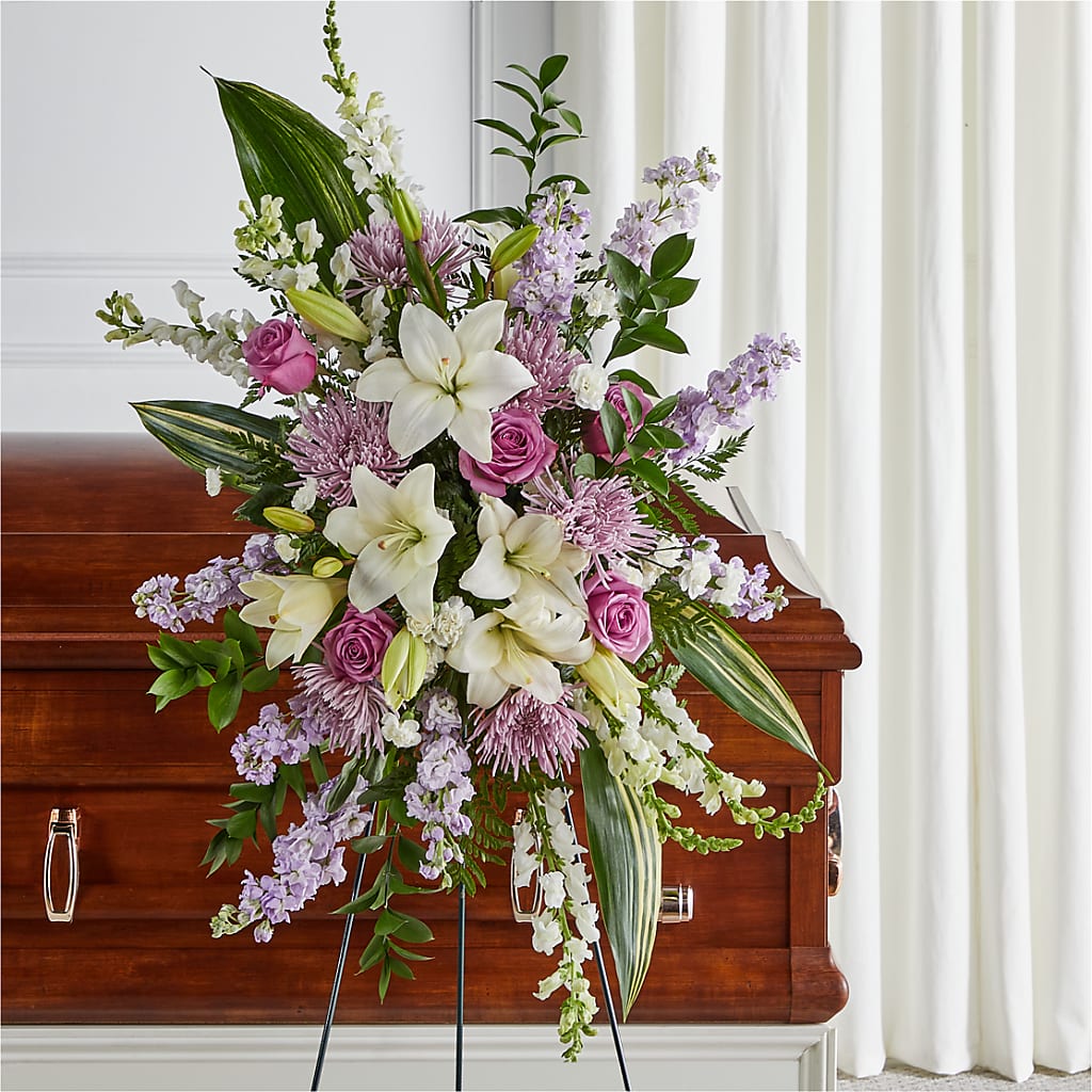 Grateful Hearts Standing Spray – FLOWERS & FAIRYTALES, Pittsburgh PA