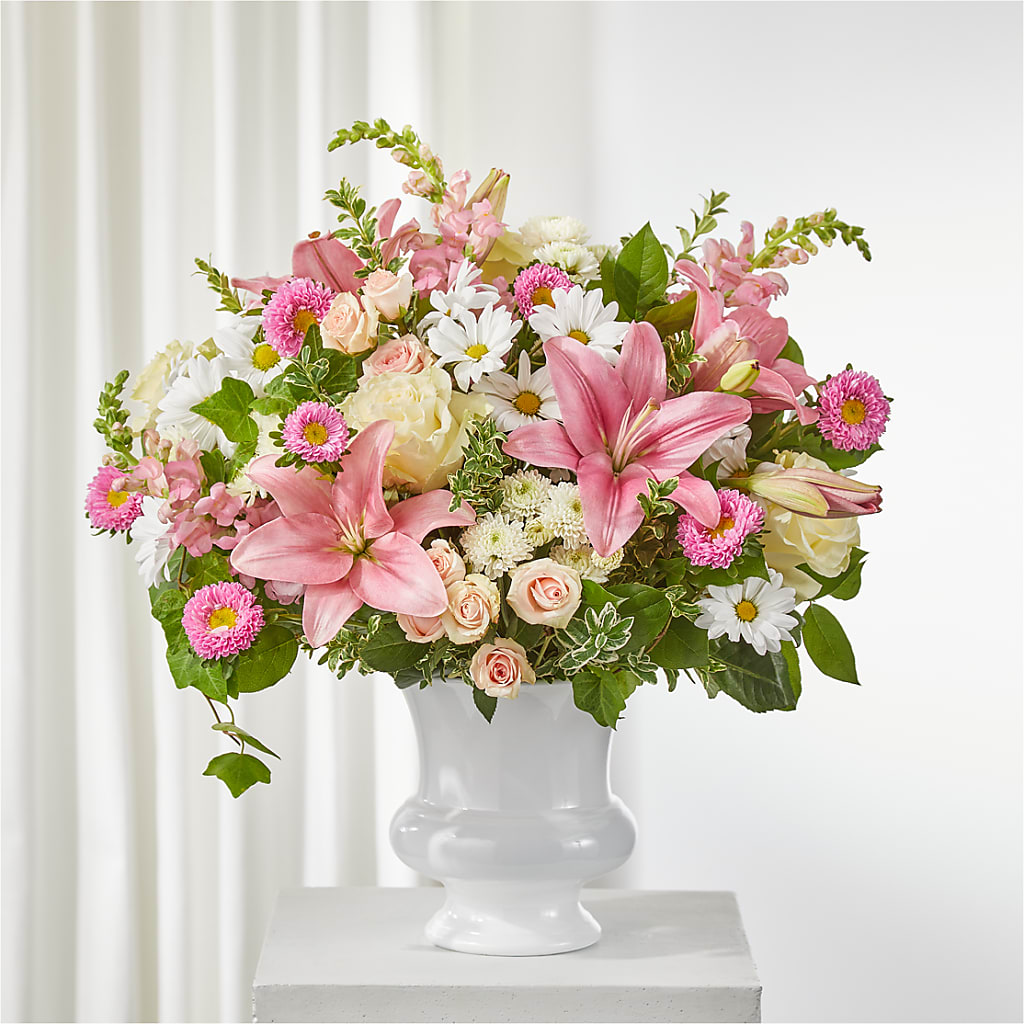 Empathetic Blooms Urn Arrangement – FLOWERS & FAIRYTALES, Pittsburgh PA