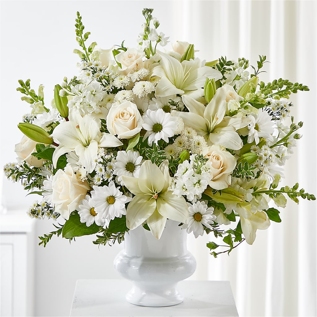 Uplifting Urn Arrangement – FLOWERS & FAIRYTALES, Pittsburgh PA