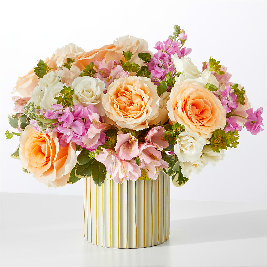 Paradise Bouquet with Ivory Vase – FLOWERS & FAIRYTALES, Pittsburgh PA