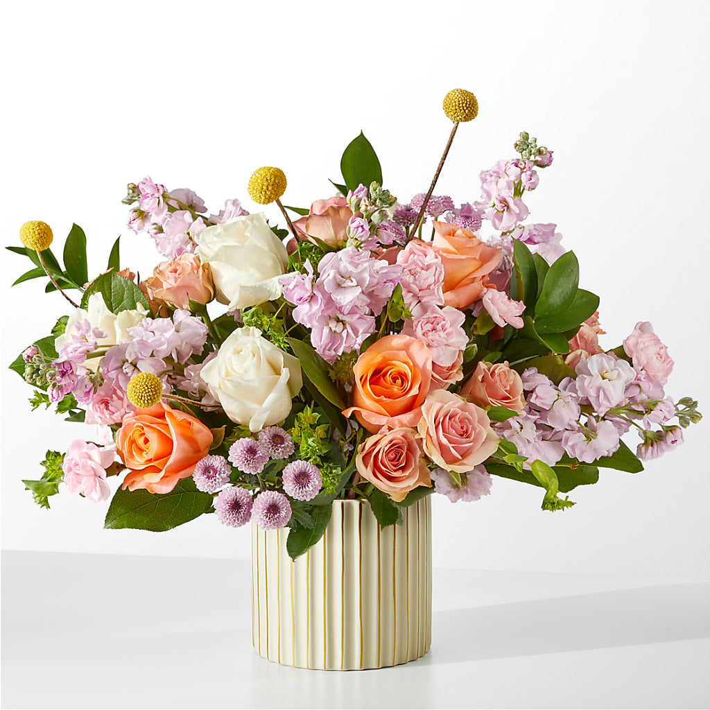 French Market Bouquet with Ivory Vase – FLOWERS & FAIRYTALES, Pittsburgh PA