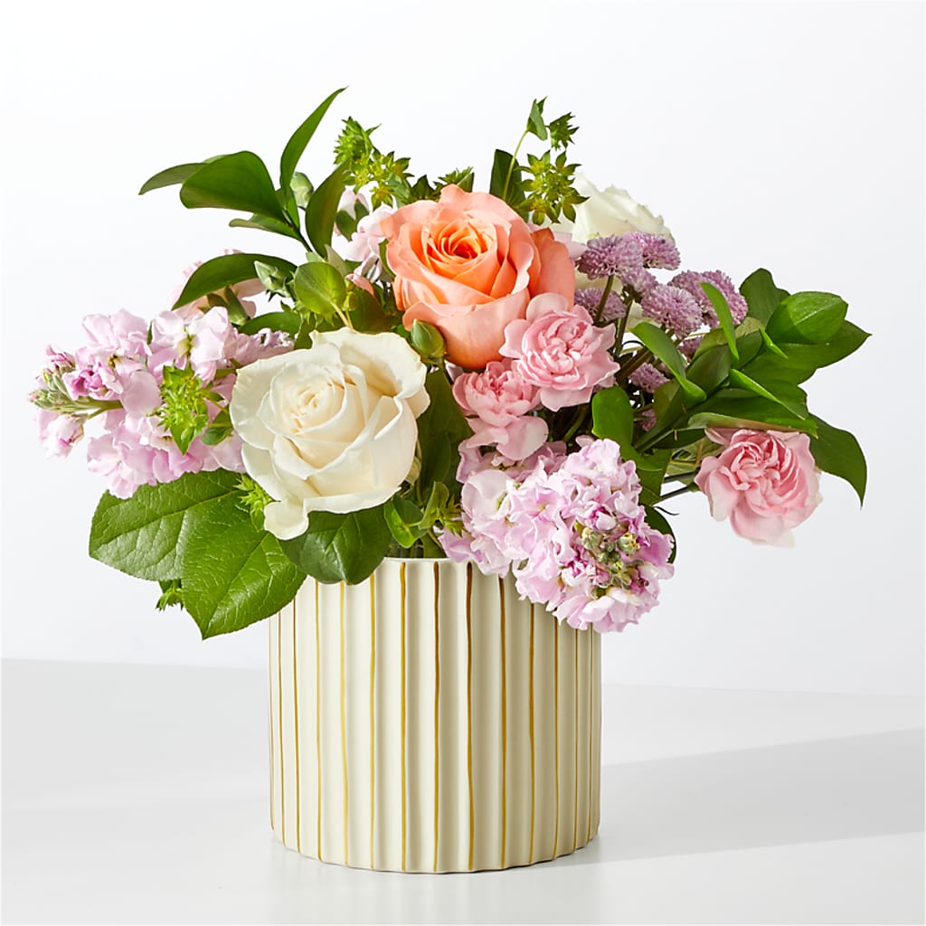 French Market Bouquet with Ivory Vase – FLOWERS & FAIRYTALES, Pittsburgh PA