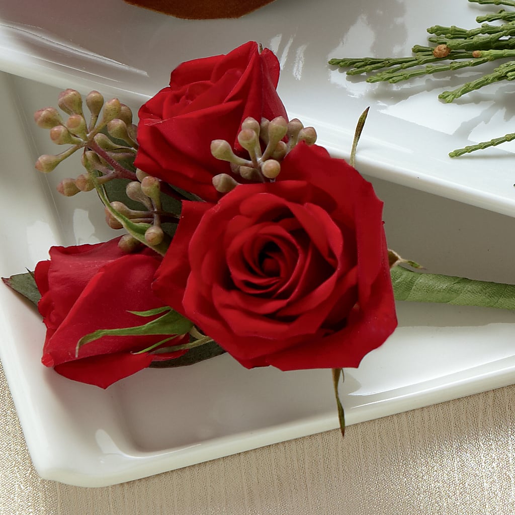 Red Spray Rose Boutonniere – FLOWERS & FAIRYTALES, Pittsburgh PA