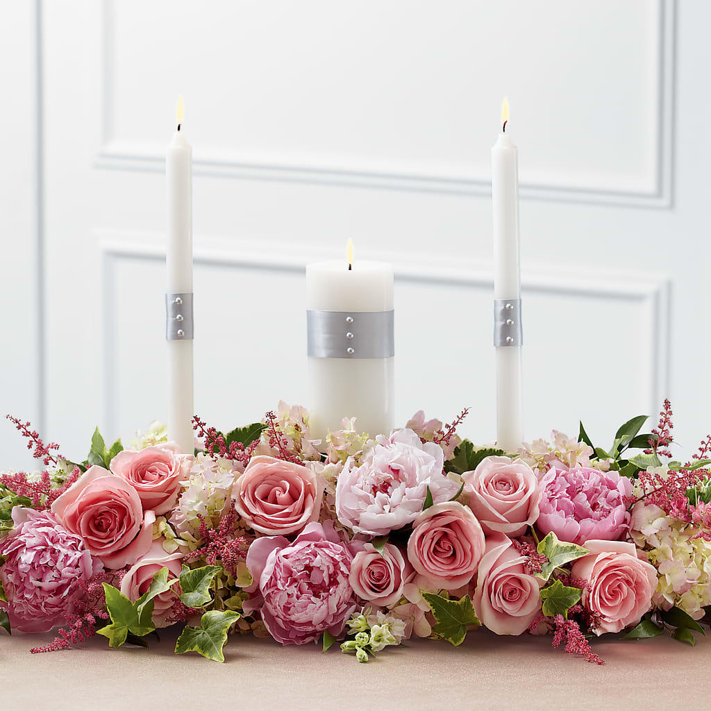 Worldwide Romance Unity Candle Arrangement – FLOWERS & FAIRYTALES, Pittsburgh PA