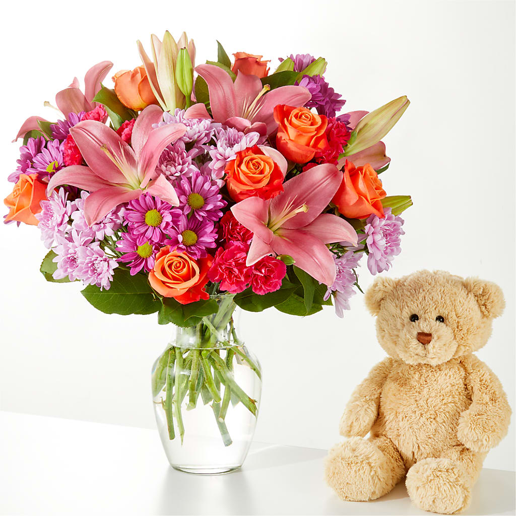 One and Only Bouquet and Bear Bundle – FLOWERS & FAIRYTALES, Pittsburgh PA