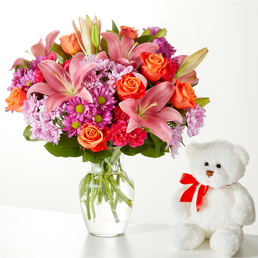 One and Only Bouquet and Bear Bundle – FLOWERS & FAIRYTALES, Pittsburgh PA