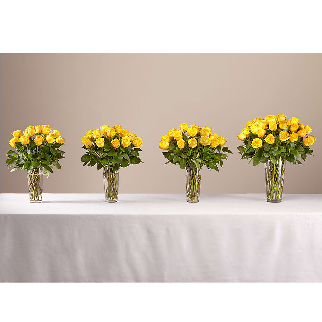Long Stem Yellow Rose Bouquet – FLOWERS & FAIRYTALES, Pittsburgh PA