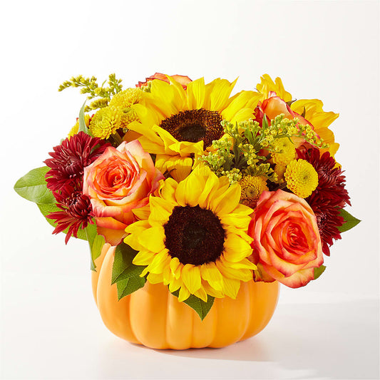 Golden Gourd Pumpkin Bouquet – FLOWERS & FAIRYTALES, Pittsburgh PA