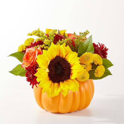 Golden Gourd Pumpkin Bouquet – FLOWERS & FAIRYTALES, Pittsburgh PA