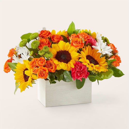 Sun-drenched Blooms Box Bouquet – FLOWERS & FAIRYTALES, Pittsburgh PA