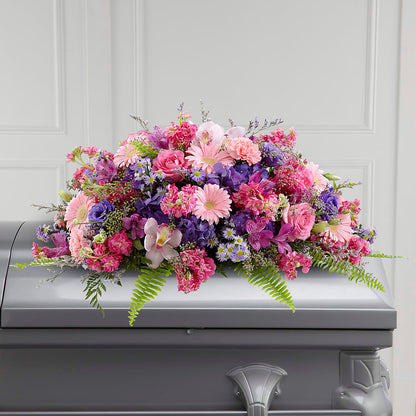Glorious Garden Casket Spray – FLOWERS & FAIRYTALES, Pittsburgh PA