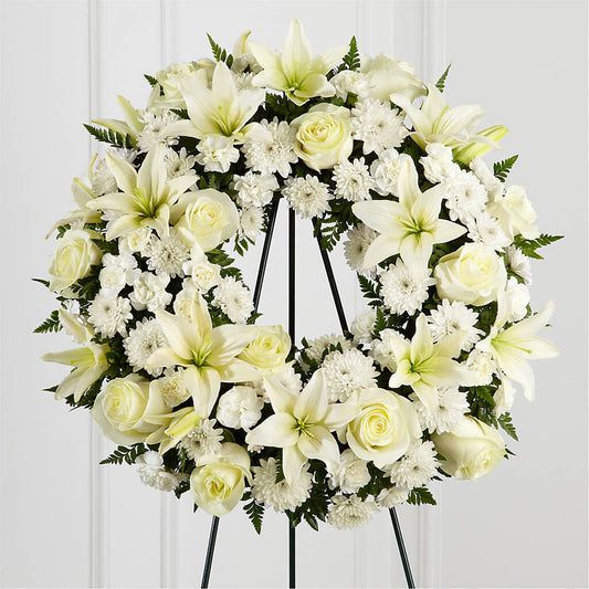Treasured Tribute Wreath – FLOWERS & FAIRYTALES, Pittsburgh PA
