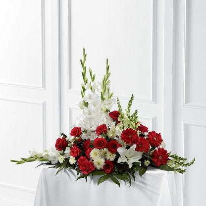 Crimson & White Arrangement – FLOWERS & FAIRYTALES, Pittsburgh PA