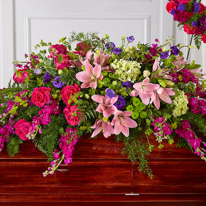 Radiant Tribute Casket Spray – FLOWERS & FAIRYTALES, Pittsburgh PA