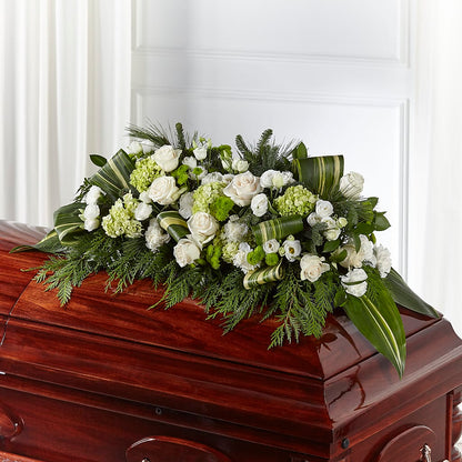 Hopeful Gesture Casket Spray – FLOWERS & FAIRYTALES, Pittsburgh PA