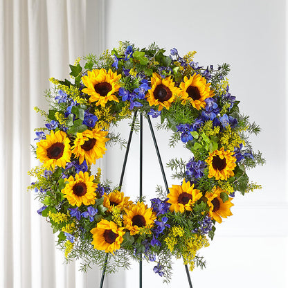 Bright Rays Wreath – FLOWERS & FAIRYTALES, Pittsburgh PA