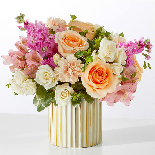 Paradise Bouquet with Ivory Vase – FLOWERS & FAIRYTALES, Pittsburgh PA