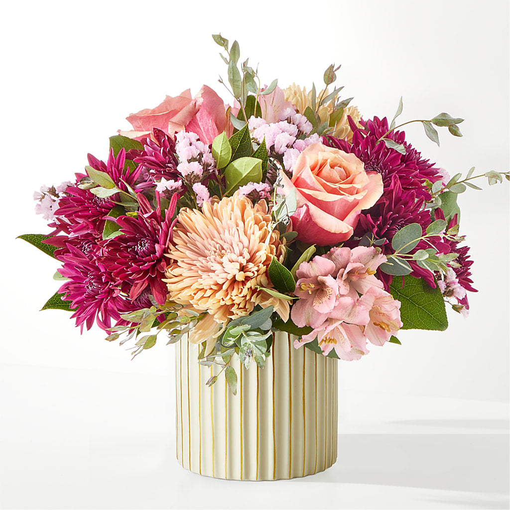 Berry Cobbler Bouquet with Ivory Vase – FLOWERS & FAIRYTALES, Pittsburgh PA