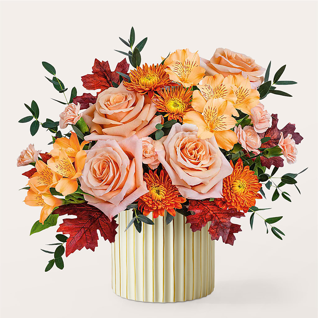 Spiced Latte Bouquet with Ivory Vase – FLOWERS & FAIRYTALES, Pittsburgh PA