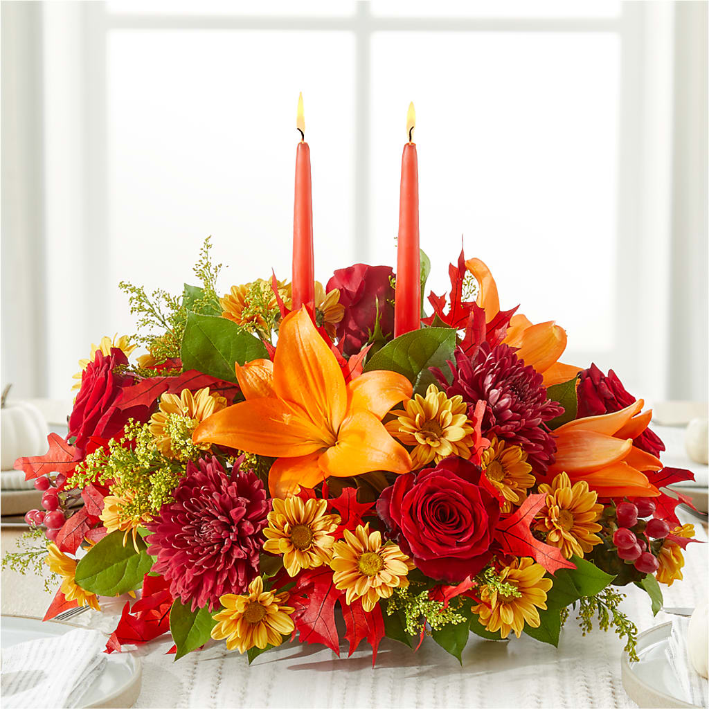Autumn's Embrace Centerpiece – FLOWERS & FAIRYTALES, Pittsburgh PA