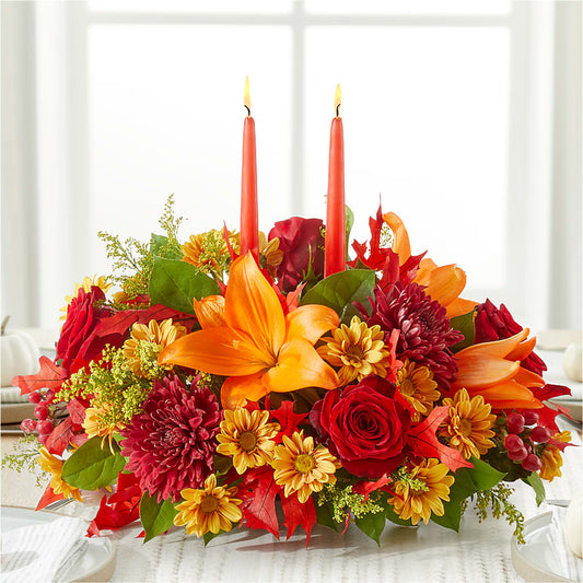 Autumn's Embrace Centerpiece – FLOWERS & FAIRYTALES, Pittsburgh PA