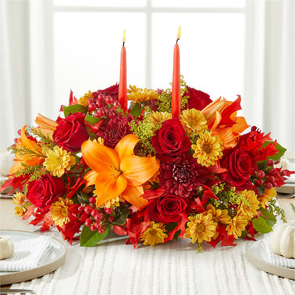 Autumn's Embrace Centerpiece – FLOWERS & FAIRYTALES, Pittsburgh PA