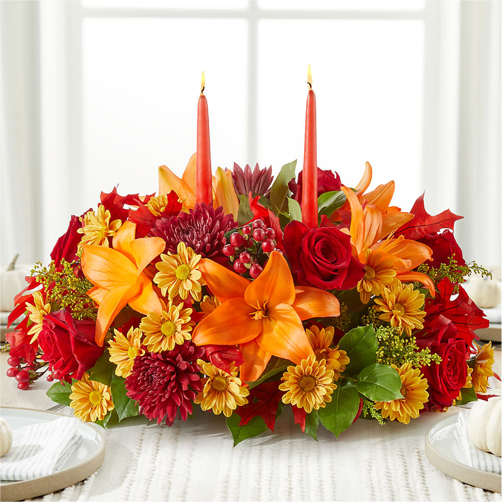 Autumn's Embrace Centerpiece – FLOWERS & FAIRYTALES, Pittsburgh PA